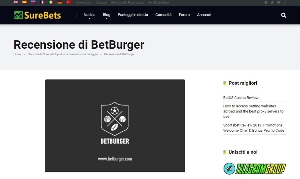 betburger, surebets, scommesse