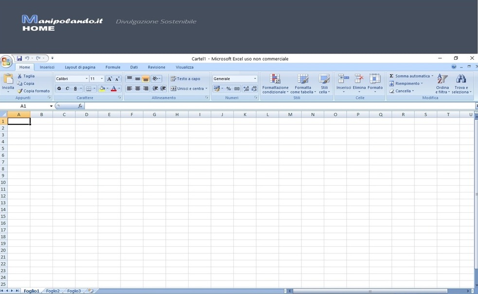 manipolando, Guida excel gratis